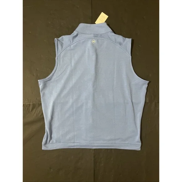 Peter Millar Beaumont Performance Vest Mens XL Zipper Snap Button‎ Golf Outdoor